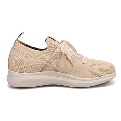 【GORE-TEX】モデロ MODELLO カジュアルニットスニーカー　DM6525G BEIGE 25.0