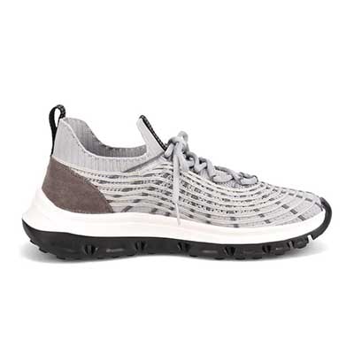 モデロ MODELLO 「リカバリーインソール」搭載で指圧効果により血行を115％促進。Recoveryメッシュニットスニーカー　DM6528R GRAY M