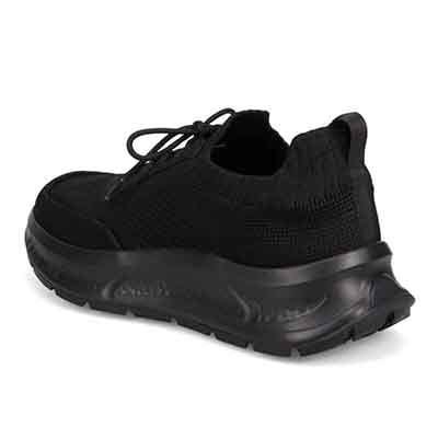 モデロ MODELLO 「Recovery Shiatsu Insole」搭載で指圧効果により血行をよくする。厚底ニット レースアップスニーカー　DM6530R BLACK 25.0