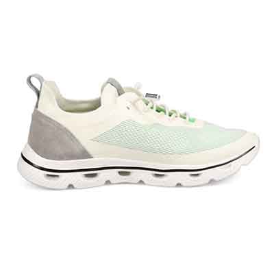 モデロ MODELLO 「リカバリーインソール」搭載で指圧効果により血行を115％促進。Recoveryニットスニーカー　DM6533R WHITE/GREEN M