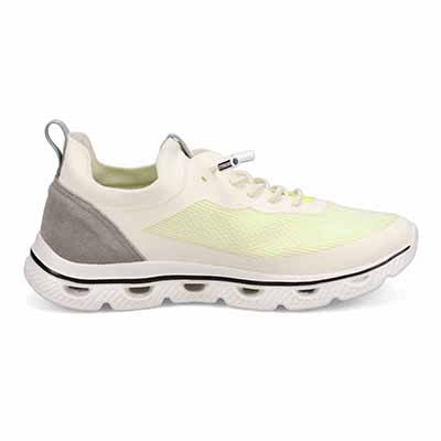 モデロ MODELLO 「リカバリーインソール」搭載で指圧効果により血行を115％促進。Recoveryニットスニーカー　DM6533R WHITE/YELLOW M