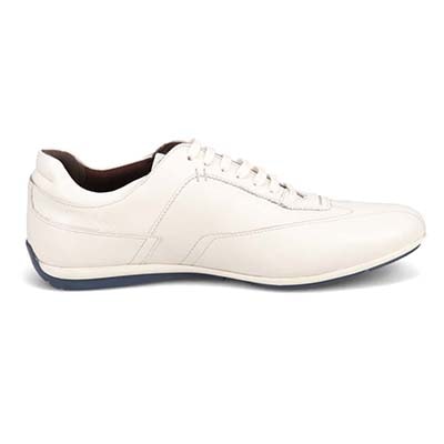 【抗菌消臭機能】モデロ MODELLO  さまざまなシーンに合わせやすい ドレスレザースニーカー DM6922 WHITE 25.0