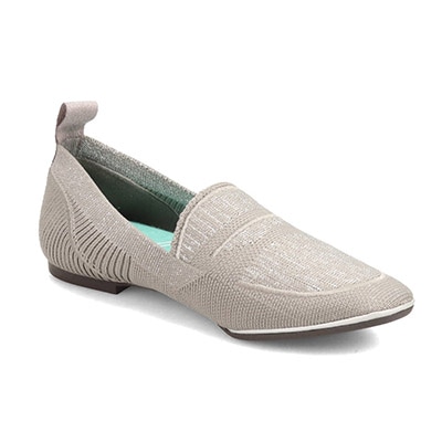 世界初のカバロス加工  モデロ MODELLO ふんわりインソール 超軽量でトラベルバッグにすっぽり入る ニットローファーシューズ  DML5042 BEIGE-M 23.0