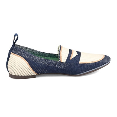 世界初のカバロス加工  モデロ MODELLO ふんわりインソール 超軽量でトラベルバッグにすっぽり入る ニットローファーシューズ  DML5042 BEIGE-M 23.0