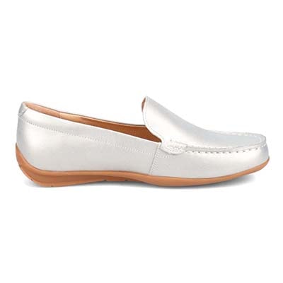 【撥水仕様】モデロ MODELLO スクエアトゥ モカシンシューズ  DML5500 SILVER 23.0