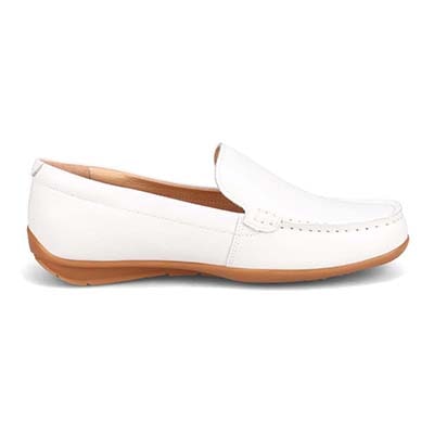 【撥水仕様】モデロ MODELLO スクエアトゥ モカシンシューズ  DML5500 WHITE 23.0