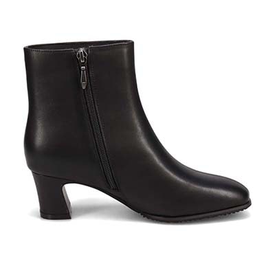 【撥水仕様】モデロ MODELLO 5.5cmヒール エレガンスショートブーツ  DML5502 BLACK 23.0