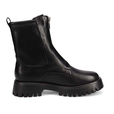 【撥水仕様】モデロ MODELLO COVEROSS Bee 3.5cmヒール タンクソールショートブーツ  DML5504 BLACK 23.0