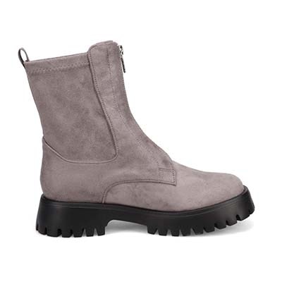 【撥水仕様】モデロ MODELLO COVEROSS Bee 3.5cmヒール タンクソールショートブーツ  DML5504 GRAY-SILKY 23.0