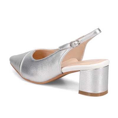 モデロ MODELLO 「リカバリーインソール」搭載で指圧効果により血行を115％促進。Recoveryポインテッドバックベルト　DML5506R SILVER 23.0