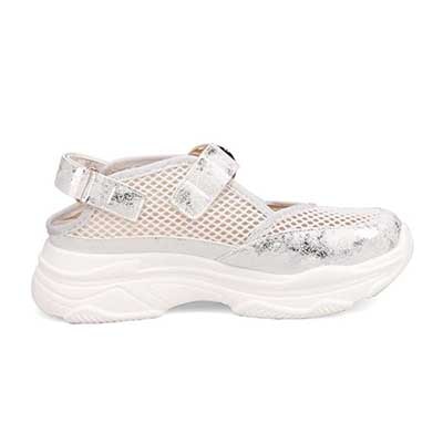 モデロ MODELLO 「リカバリーインソール」搭載で指圧効果により血行を115％促進。Recoveryスニーカーサンダル　DML5507R SILVER M（23～23.5ｃｍ）