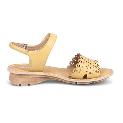 モデロ MODELLO カットワークサンダル　DML7155 MUSTARD M　(23.0～23.5)