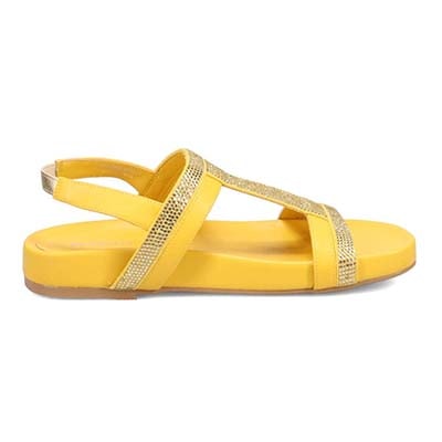 モデロ MODELLO フットベッドミッドソールサンダル　DML8808 YELLOW M（23～23.5）