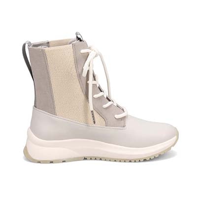 【撥水仕様】モデロ MODELLO 5.0cm カジュアルレースアップ  サイドゴア仕様ショートブーツ  DML8818 GRAY 23.0