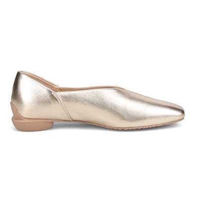 モデロ MODELLO 「リカバリーインソール」搭載で指圧効果により血行を115％促進。Recoveryスクエアパンプス　DML8827R GOLD 23.0