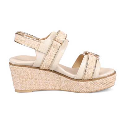 モデロ MODELLO 「リカバリーインソール」搭載で指圧効果により血行を115％促進。Recoveryエレガンスカジュアルサンダル　DML8830R WHITE M　(23.0～23.5)