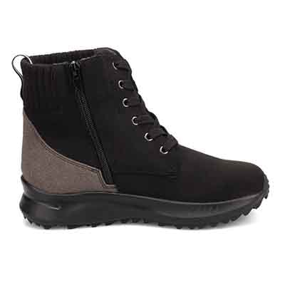 エル スポーツ ELLESPORT 撥水スエード調　レースアップブーツ  ESP12585 D-BROWN 23.0