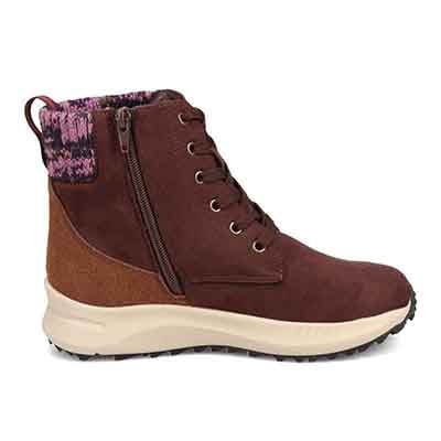 エル スポーツ ELLESPORT 撥水スエード調　レースアップブーツ  ESP12585 GRAY 23.0