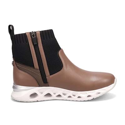 【4cm4時間防水設計】エル スポーツ ELLESPORT キャビティソール ニットブーツ　ESP12602 OAK 23.0