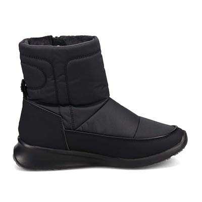 【3.5cm4時間防水設計】エル スポーツ ELLESPORT スッキリとしたラストが特徴 ナイロンブーツ　ESP12603 BLACK 23.0