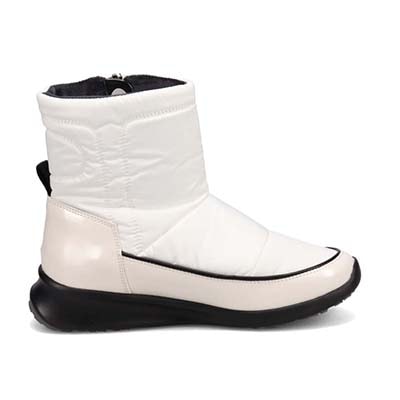 【3.5cm4時間防水設計】エル スポーツ ELLESPORT スッキリとしたラストが特徴 ナイロンブーツ　ESP12603 WHITE 23.0