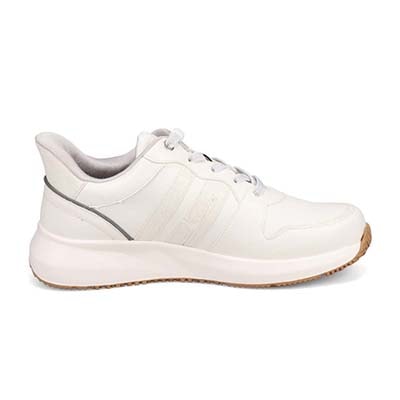 【4cm4時間防水設計】エル スポーツ ELLESPORT　軽量IPソールクイックフィットスニーカー　ESP12605 WHITE 23.0