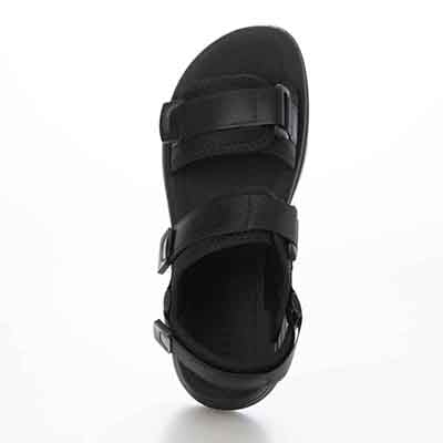 エル スポーツ ELLESPORT 　2本ベルト厚底スポーツサンダル　ESP12607 BLACK M（23～23.5ｃｍ）