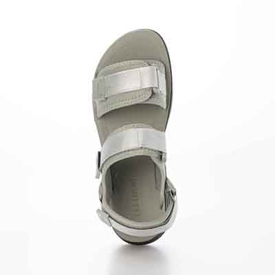 エル スポーツ ELLESPORT 　2本ベルト厚底スポーツサンダル　ESP12607 SILVER M（23～23.5ｃｍ）