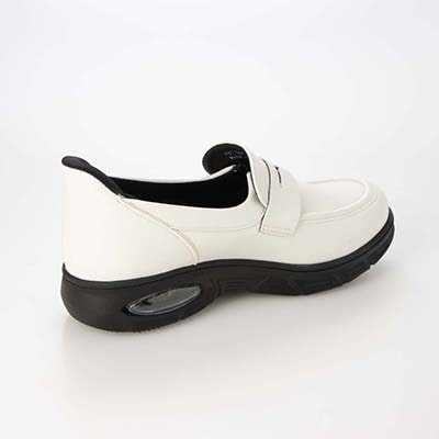 【4cm4時間防水設計】エル スポーツ ELLESPORT クイックフィットスニーカーソールローファー ESP12612 IVORY 23.0