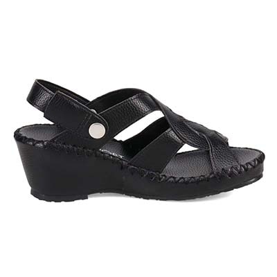 エル スポーツ ELLESPORT 2WAYウェッジサンダル　ESP12738 BLACK 23.0