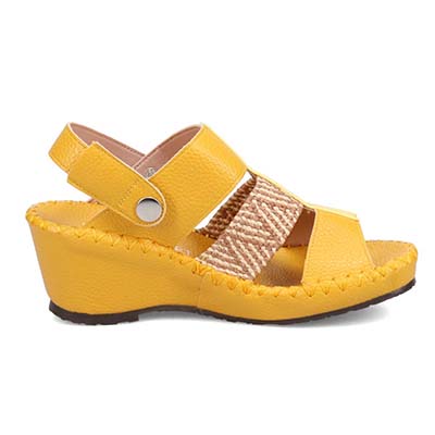 エル スポーツ ELLESPORT 2WAYウェッジサンダル　ESP12739 YELLOW/C 23.0