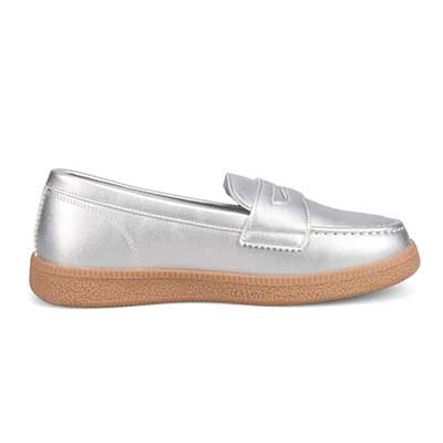 エル スポーツ ELLESPORT　オンオフ兼用！歩きやすさを追求したローファースニーカー　ESP14509 SILVER 23.0