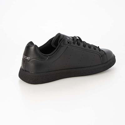 【ユニセックス】エル スポーツ ELLESPORT 2.5cmヒールのローテクコートスニーカー ESP14510 BLACK 23.0