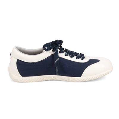 エル スポーツ ELLESPORT ドライビングレースアップスニーカー NAVY-TX 23.0