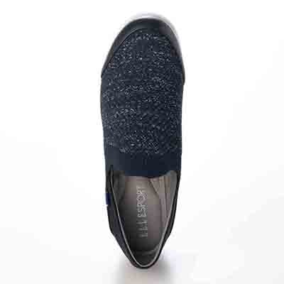 エル スポーツ ELLESPORT ニット編みウェッジスリッポンシューズ  ESP14704 BEIGE 23.0