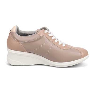 エル スポーツ ELLESPORT レースアップウェッジスニーカー　ESP14707 BEIGE 23.0