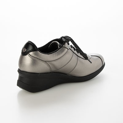 エル スポーツ ELLESPORT レースアップウェッジスニーカー　ESP14707 ETHANE 23.0