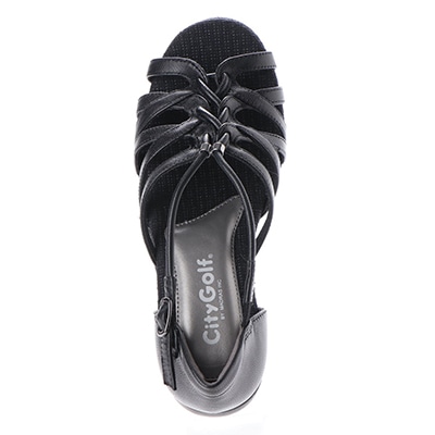 シティ ゴルフ City Golf カカト付きウェッジサンダル GFL20101 BLACK M　(23.0～23.5)