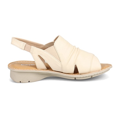 シティ ゴルフ City Golf アウトステッチ製法 ウェッジサマーサンダル GFL20103 IVORY M　(23.0～23.5)