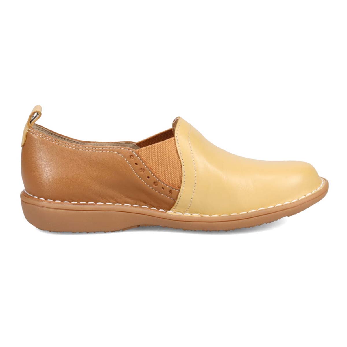 シティゴルフ Ｃｉｔｙ　Ｇｏｌｆ ゆったり足入れアウトステッチ製法のカジュアルシューズ　GFL20116 CAMEL/BROWN 23.0