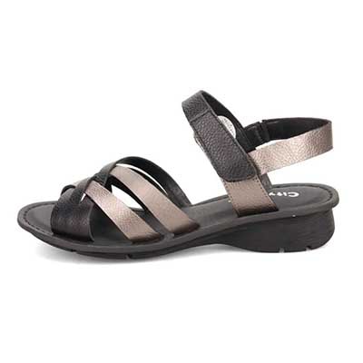 シティ ゴルフ City Golf  アウトステッチサンダル　GFL20135 BLACK M　(23.0～23.5)