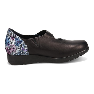 シティゴルフ Ｃｉｔｙ　Ｇｏｌｆ フラワープリントが華やかなワンストラップ カジュアルシューズ　GFL5297 BLACK/C 23.0