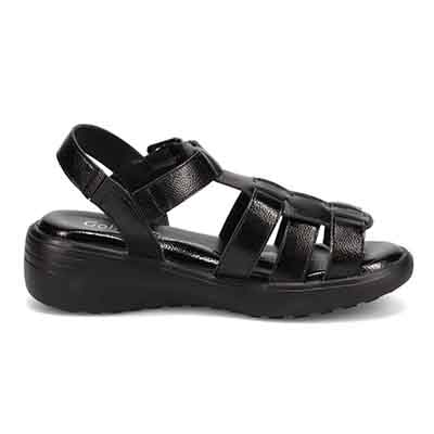 シティゴルフ 幅広グラディエーターサンダルプレミアム　GFL6301V BLACK 23.0