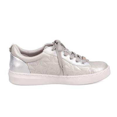 HIROKO KOSHINO キルティングレースアップスニーカー　HKL6209 SILVER 23