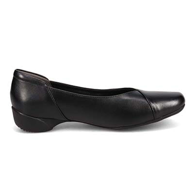 HIROKO KOSHINO 斜めVカットカジュアルパンプス HKL7511 BLACK 23.0