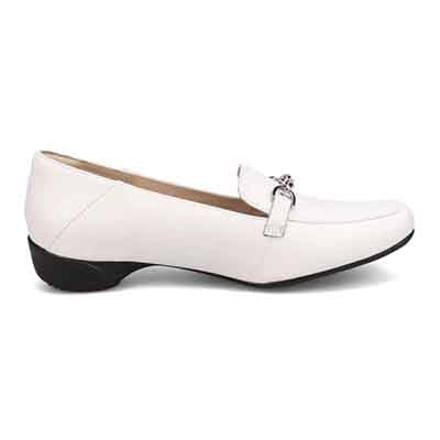 HIROKO KOSHINO  モールドソール・モカパンプス   HKL7524 WHITE 23.0