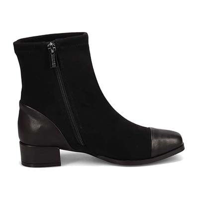 HIROKO KOSHINO 撥水加工ショートブーツ　HKL8005 BLACK-SILKY 23.0