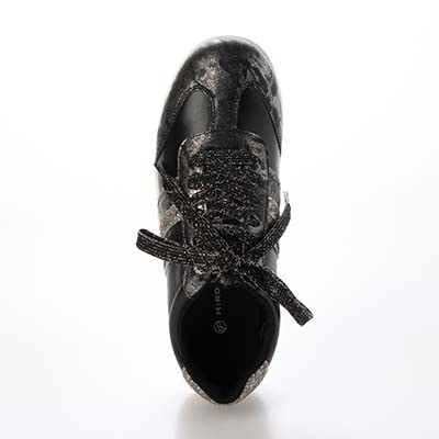 HIROKO KOSHINO レースアップスニーカー　HKL9000 BLACK 23.0