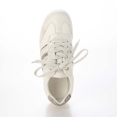 HIROKO KOSHINO レースアップスニーカー　HKL9000 WHITE 23.0