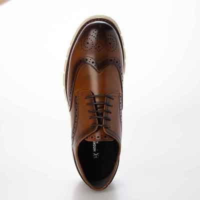 HIROKO KOSHINO HOMME  メンズ 外羽根ウイングチップドレスシューズ　HR5013 BROWN 25.0